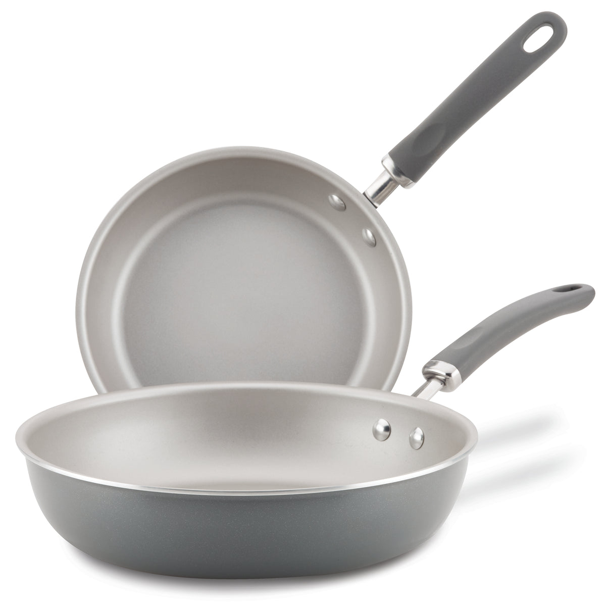 Create Delicious 9.5" and 11.75" Hard Anodized Nonstick Induction Frying Pan Set