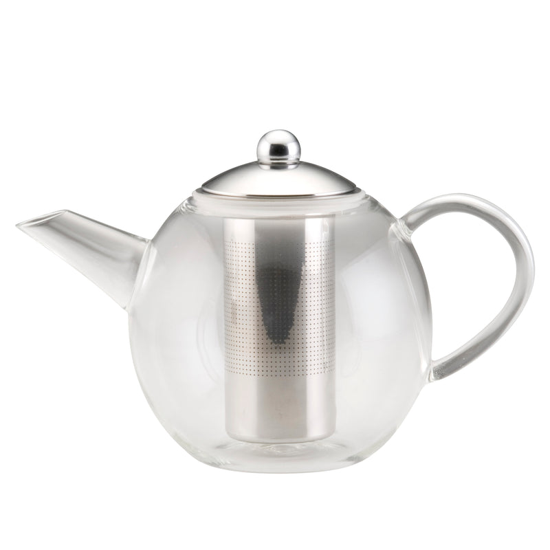 34-Ounce Insulated Glass Teapot with Stainless Infuser