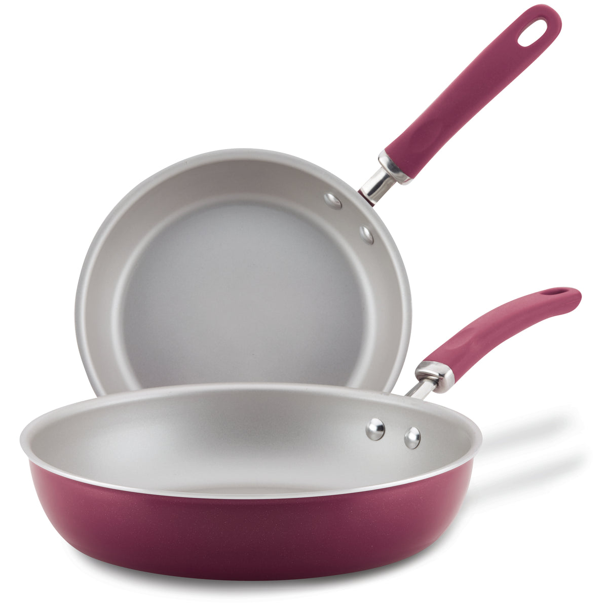 Create Delicious 9.5" and 11.75" Hard Anodized Nonstick Induction Frying Pan Set