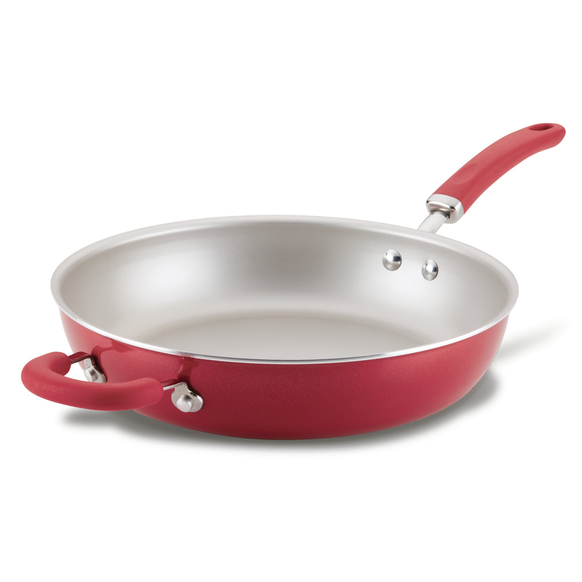 Create Delicious 12.5-Inch Hard Anodized Nonstick Induction Deep Frying Pan with Helper Handle