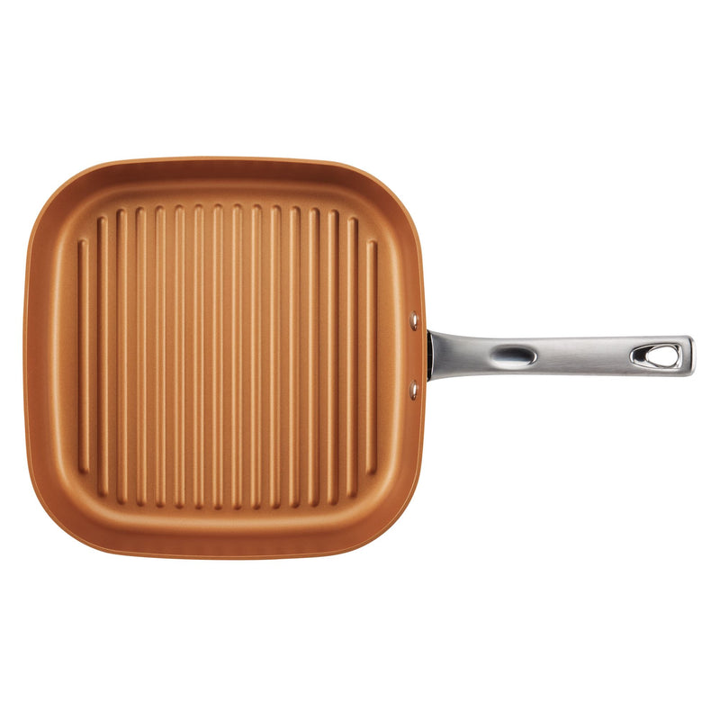 Hard Anodized 11.25-Inch Nonstick Grill Pan