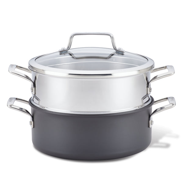 Authority 5-QuartDutch Oven with Lid and Steamer Insert