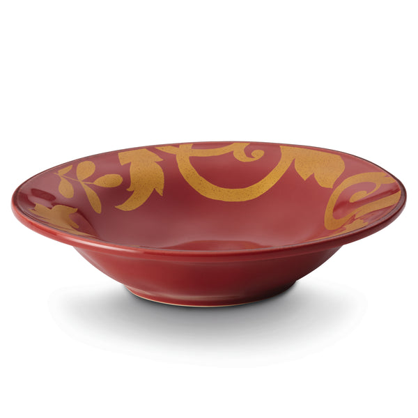 Gold Scroll 10-Inch Round Serving Bowl