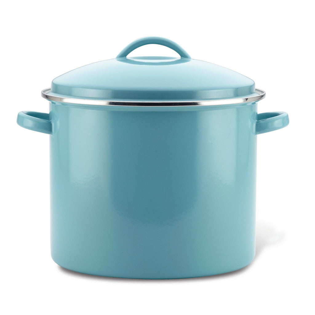 Enamel on Steel 16Quart Covered Stockpot PotsandPans