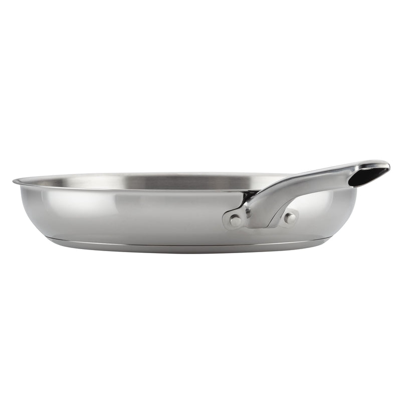 12.5-Inch Stainless Steel Frying Pan