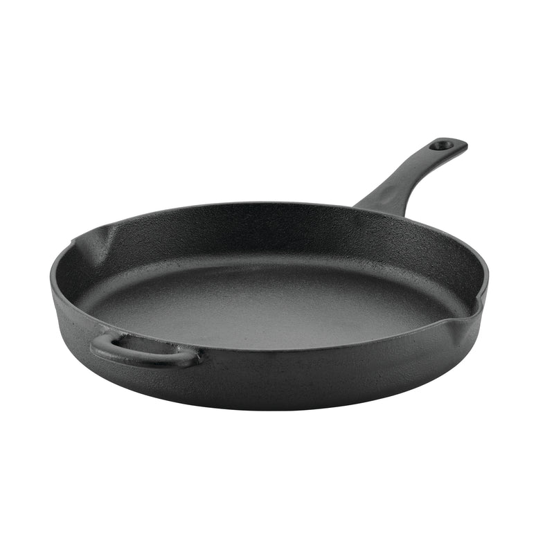 12-Inch Pre-Seasoned Cast Iron Skillet with Helper Handle