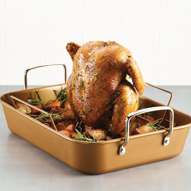 11-Inch x 15-Inch Nonstick Roaster with Rack