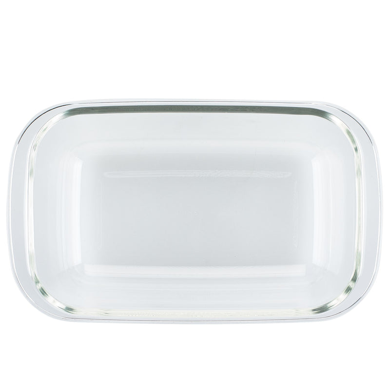 Airtight-Leakproof Borosilicate Glass Loaf Pan with Lid