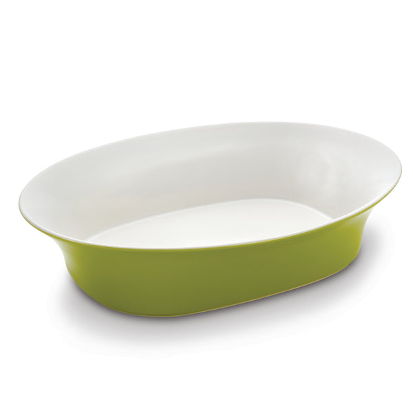 Round and Square 14-Inch Oval Serving Bowl