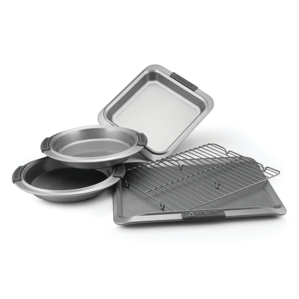 Advanced 5-Piece Bakeware Set with Silicone Grips