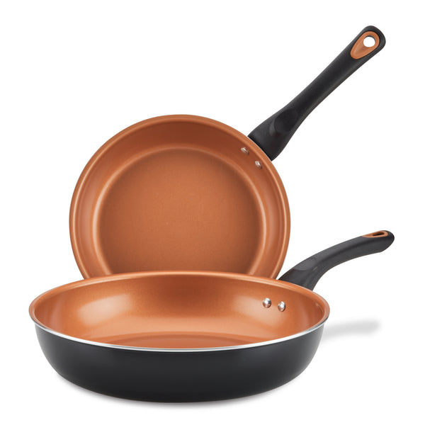 Glide Copper Ceramic 9.25" & 11.25" Nonstick Frying Pan Set