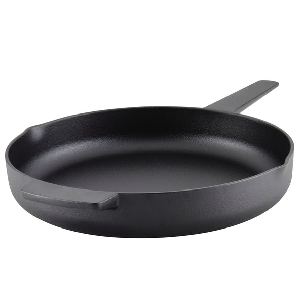 KitchenAid Seasoned 12 Cast-Iron Skillet - Black