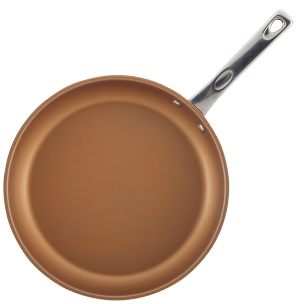 Stainless Steel 9.25" & 11.5" Nonstick Frying Pan Set