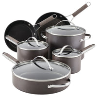 Hard-Anodized Nonstick 10-Piece Cookware Set