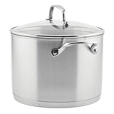 Stainless Steel 3-Ply Base 8-Quart Stockpot with Lid