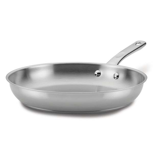12.5-Inch Stainless Steel Frying Pan