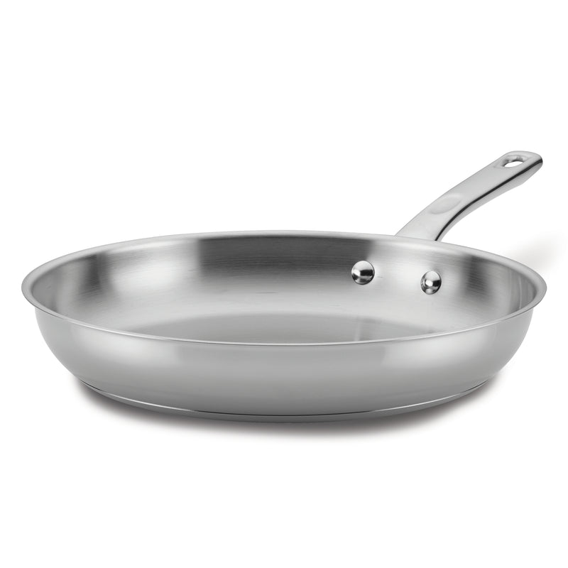 12.5-Inch Stainless Steel Frying Pan