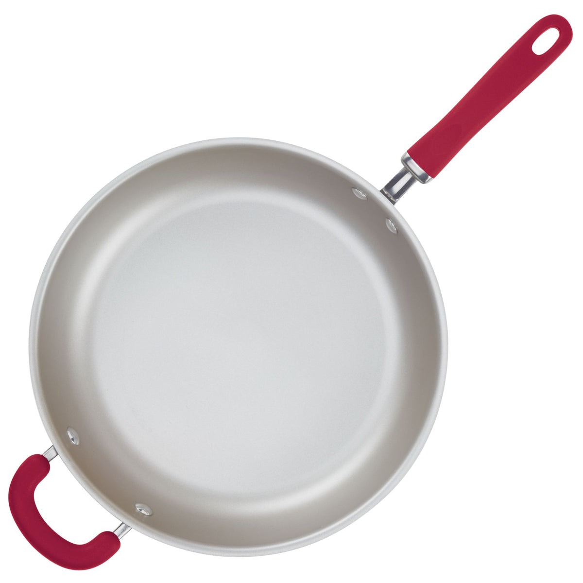 Create Delicious 12.5-Inch Hard Anodized Nonstick Induction Deep Frying Pan with Helper Handle