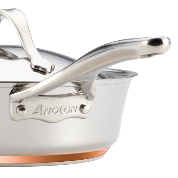 Nouvelle Copper Stainless Steel 11-Piece Cookware Set