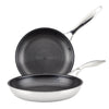 2-Piece Clad Stainless Steel Hybrid Nonstick Frying Pan Set