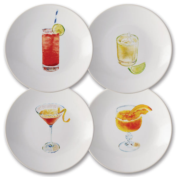 4-Piece Cocktail Party Plate Set