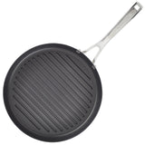 3-Ply Base Stainless Steel 10.25-Inch Nonstick Round Grill Pan
