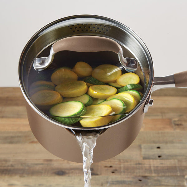 Advanced 2-Quart Straining Saucepan