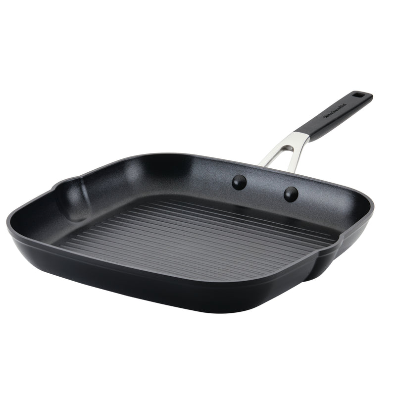 Hard-Anodized Nonstick 11.25-Inch Square Grill Pan