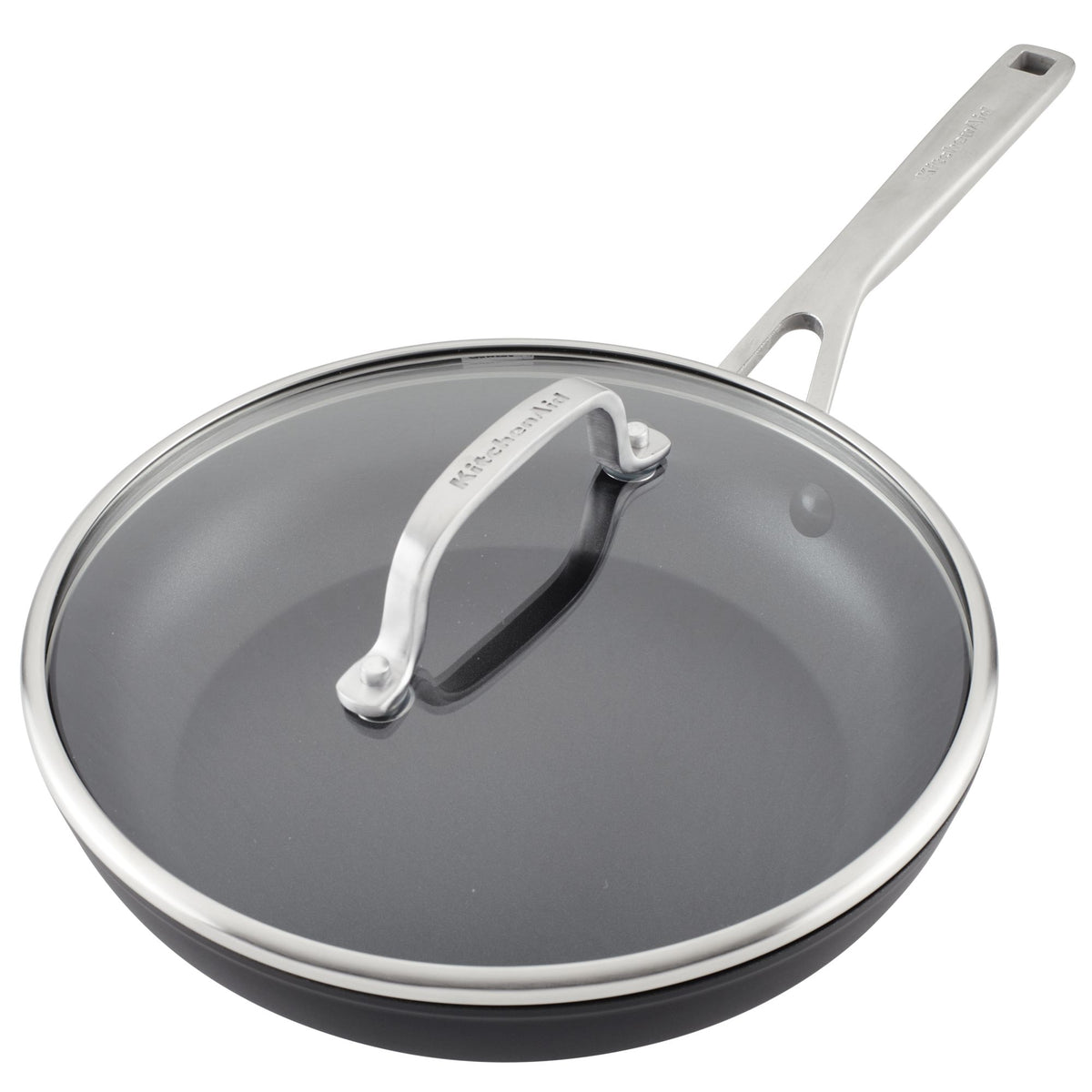 Hard-Anodized Induction Nonstick Frying Pan with Lid