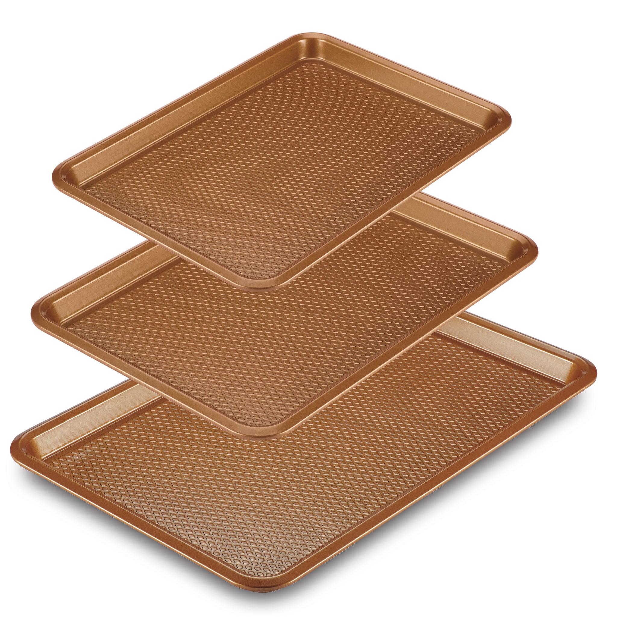 3Piece Nonstick Baking Sheet Set PotsandPans