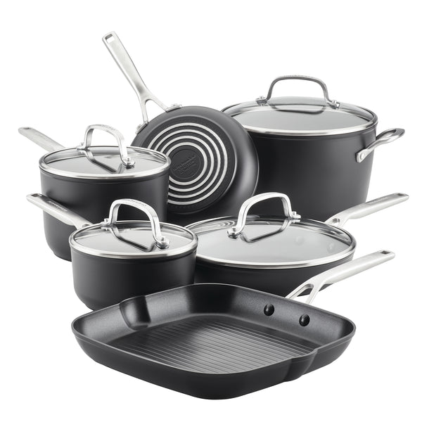 10-Piece ScratchDefense Nonstick Cookware Set – Circulon