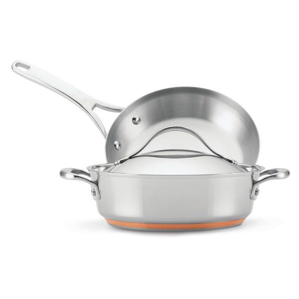 Nouvelle Stainless 3-Piece Cookware Set