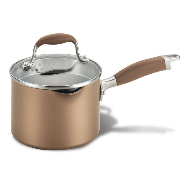 Advanced 2-Quart Straining Saucepan