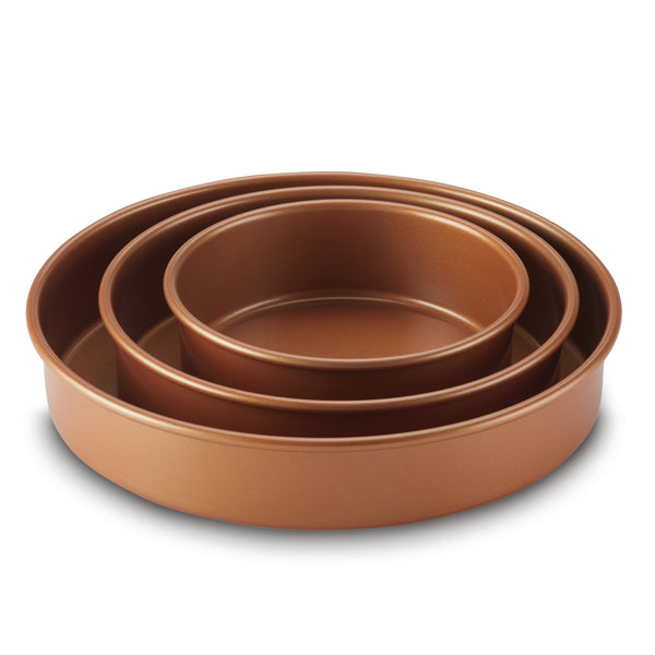 3-Piece Nonstick Round Cake Pan Set