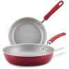 Create Delicious 9.5" and 11.75" Hard Anodized Nonstick Induction Frying Pan Set