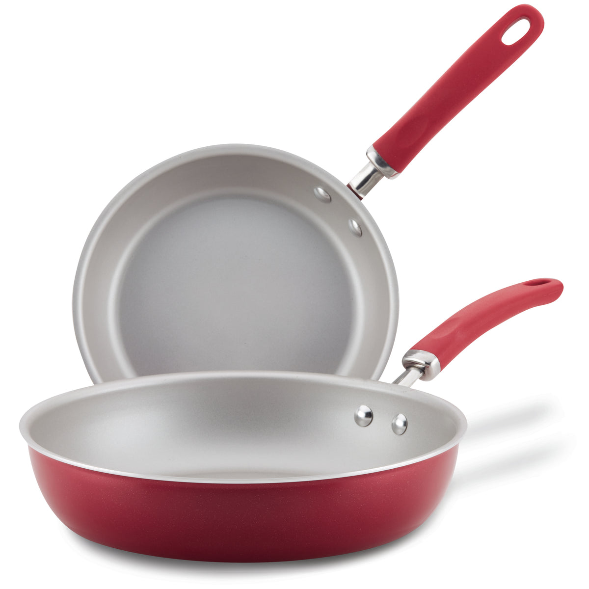 Create Delicious 9.5" and 11.75" Hard Anodized Nonstick Induction Frying Pan Set