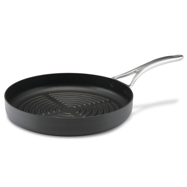 Nouvelle Copper 12-Inch Deep Round Grill Pan