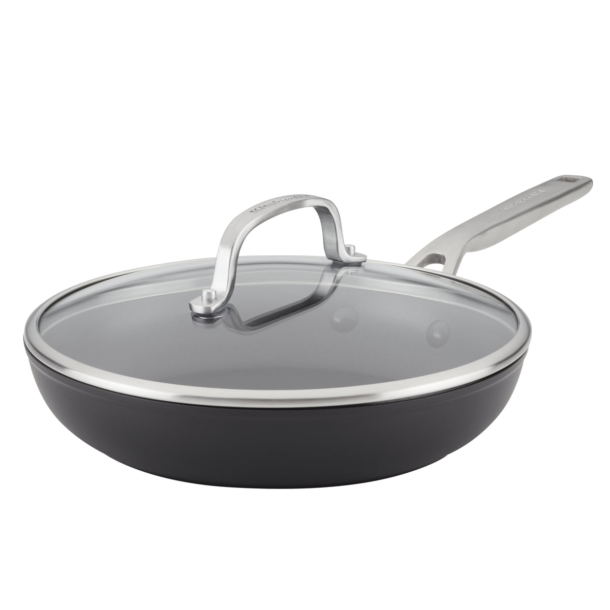 Hard-Anodized Induction Nonstick Frying Pan with Lid