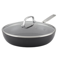 Hard-Anodized Induction Nonstick Frying Pan with Lid