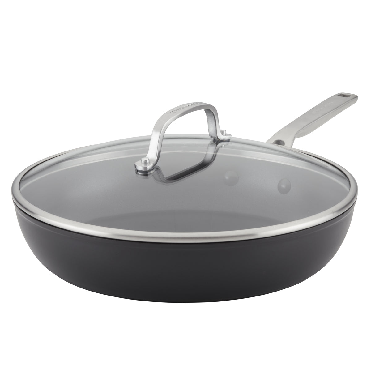 Hard-Anodized Induction Nonstick Frying Pan with Lid