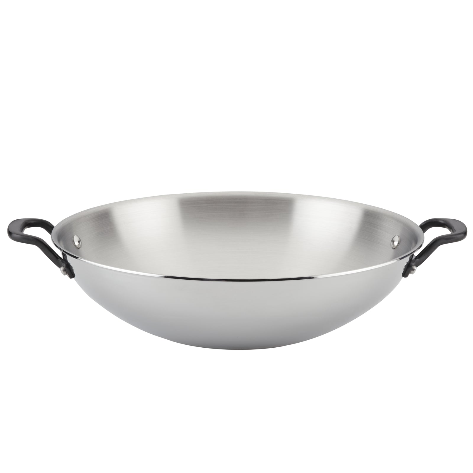 Stainless Steel 5-Ply Clad 15-Inch Wok – PotsandPans