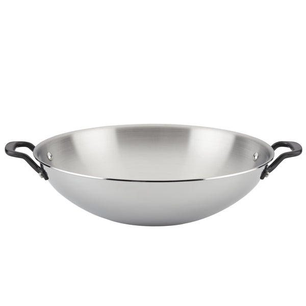 5-Ply Clad Stainless Steel 15-Inch Wok