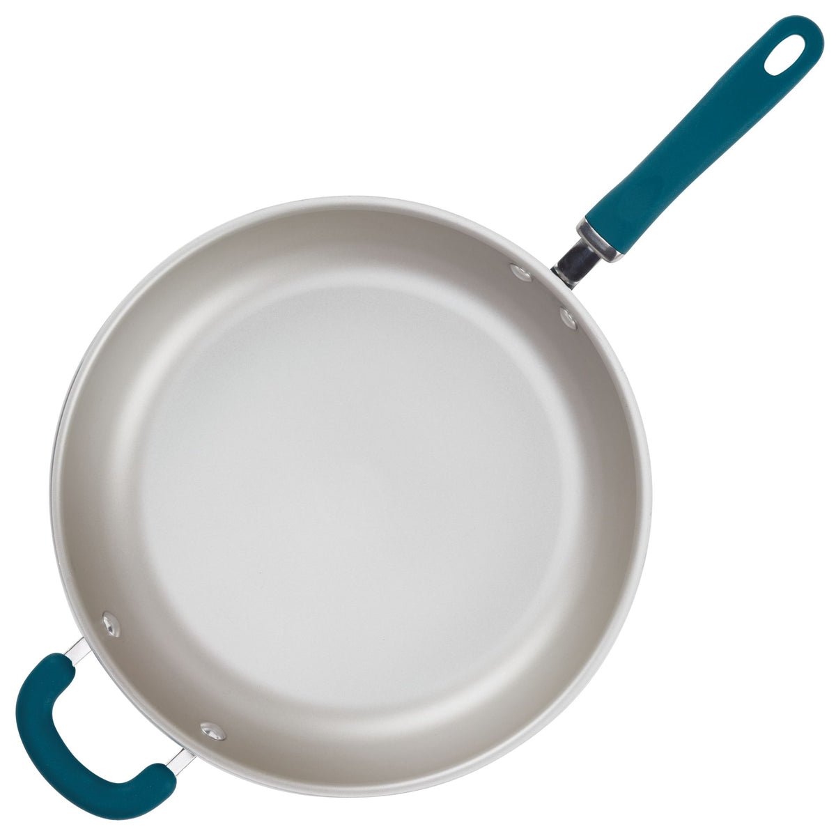 Create Delicious 12.5-Inch Hard Anodized Nonstick Induction Deep Frying Pan with Helper Handle