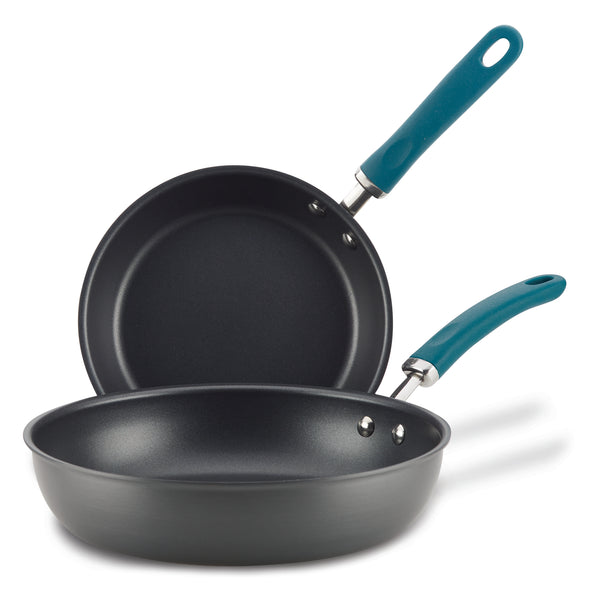 Create Delicious 9.5" and 11.75" Hard Anodized Nonstick Induction Frying Pan Set