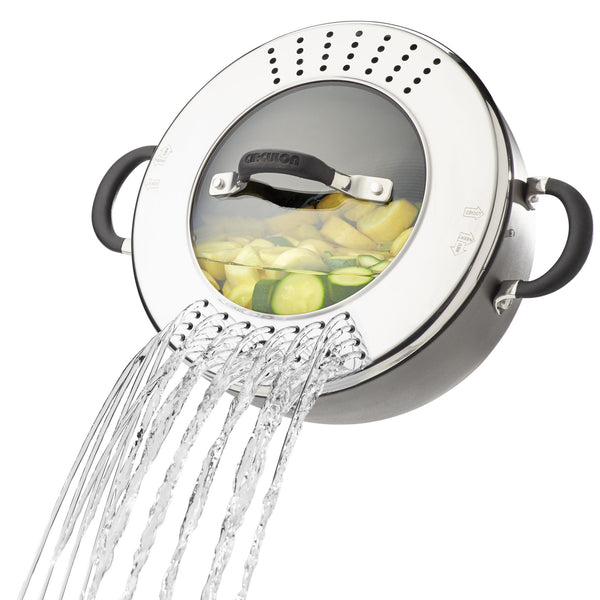 Momentum Hard Anodized 5.5-Quart Straining Casserole