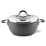 Momentum Hard Anodized 5.5-Quart Straining Casserole